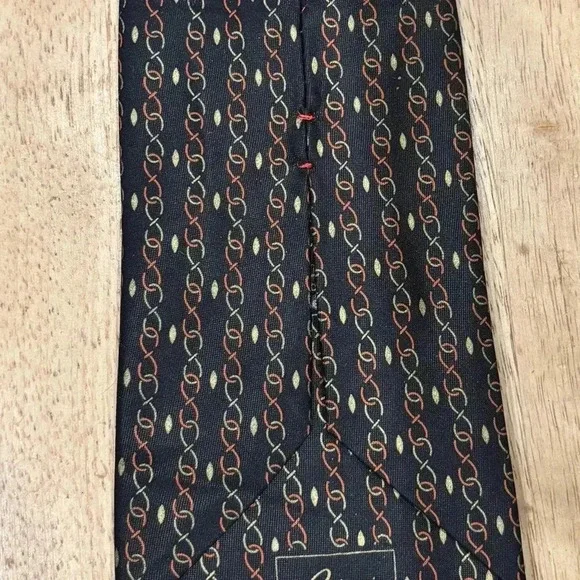 Brioni Hand Sewn 100% Silk Made In Italy Infinity Geometric Mens Neck Tie